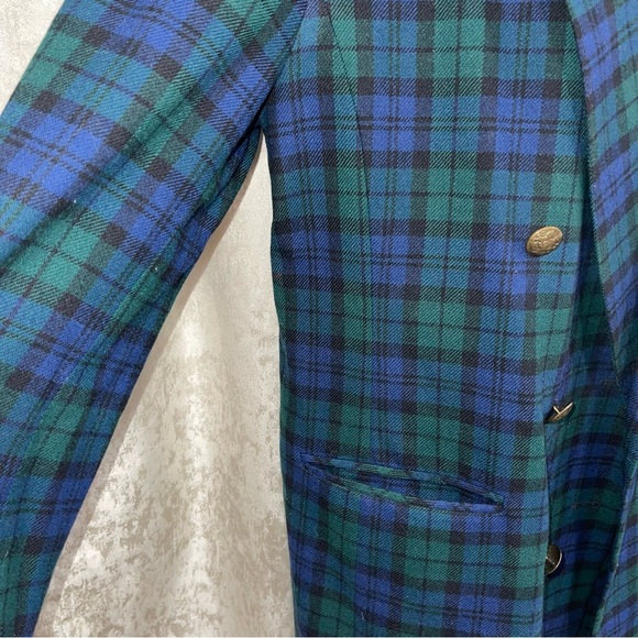 Pendleton Plaid Double-Breasted Blazer and Skirt Set - Picture 5 of 13